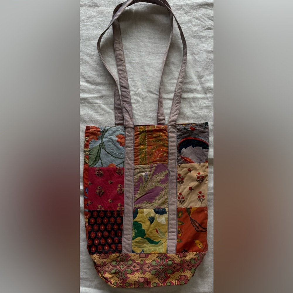 Handmade Cotton Patchwork Tote Bag